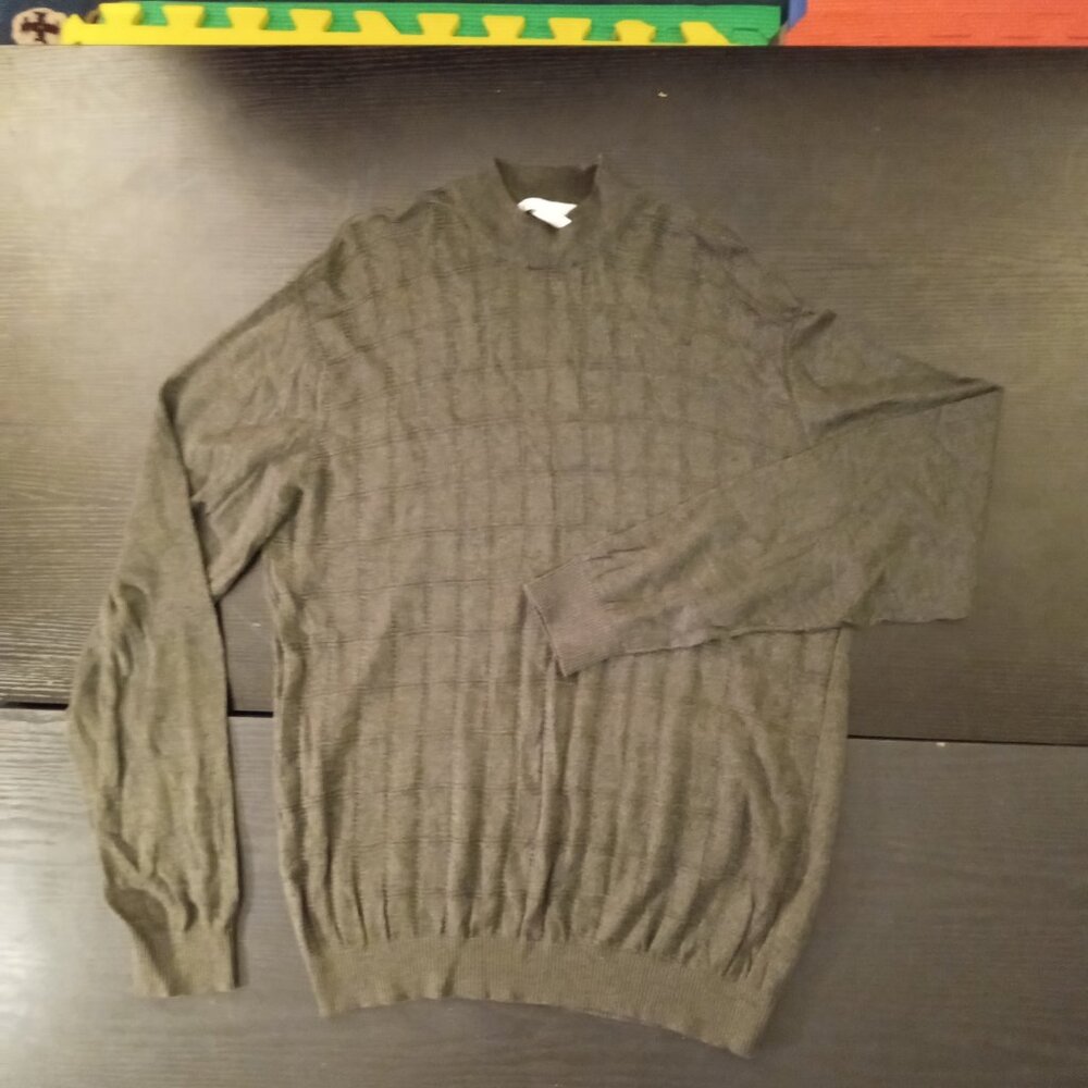 Perry Ellis XL Silk Blend Crewneck Sweater
